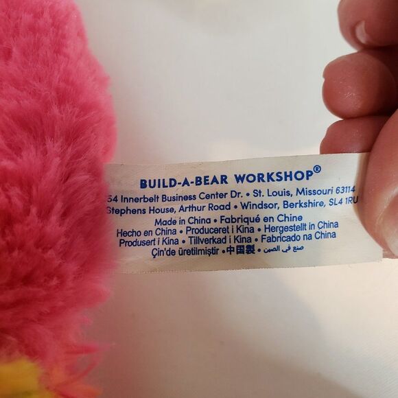 2016 Build A Bear Pink Tie Dye Monster Mixer Plush Stuffed Animal 17" - Picture 6 of 10